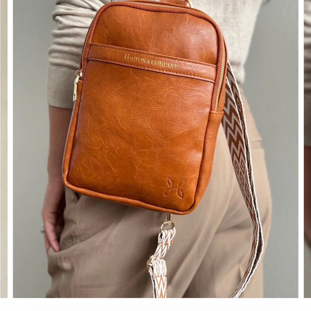 Tan Leather Crossbody Bag